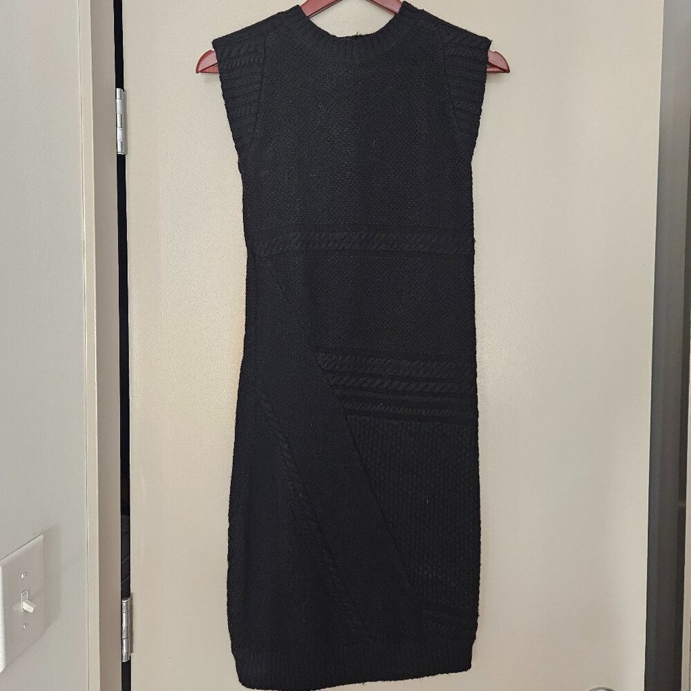 Sweater dress with button back